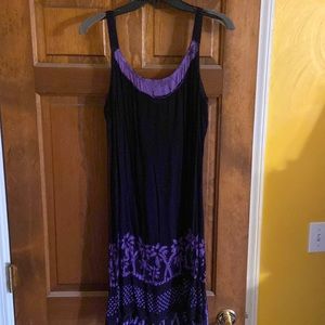 Black and purple sundress